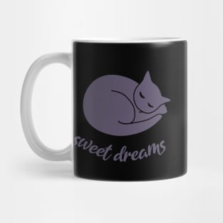 Sweet Dreams - Sleeping Black Cat Mug